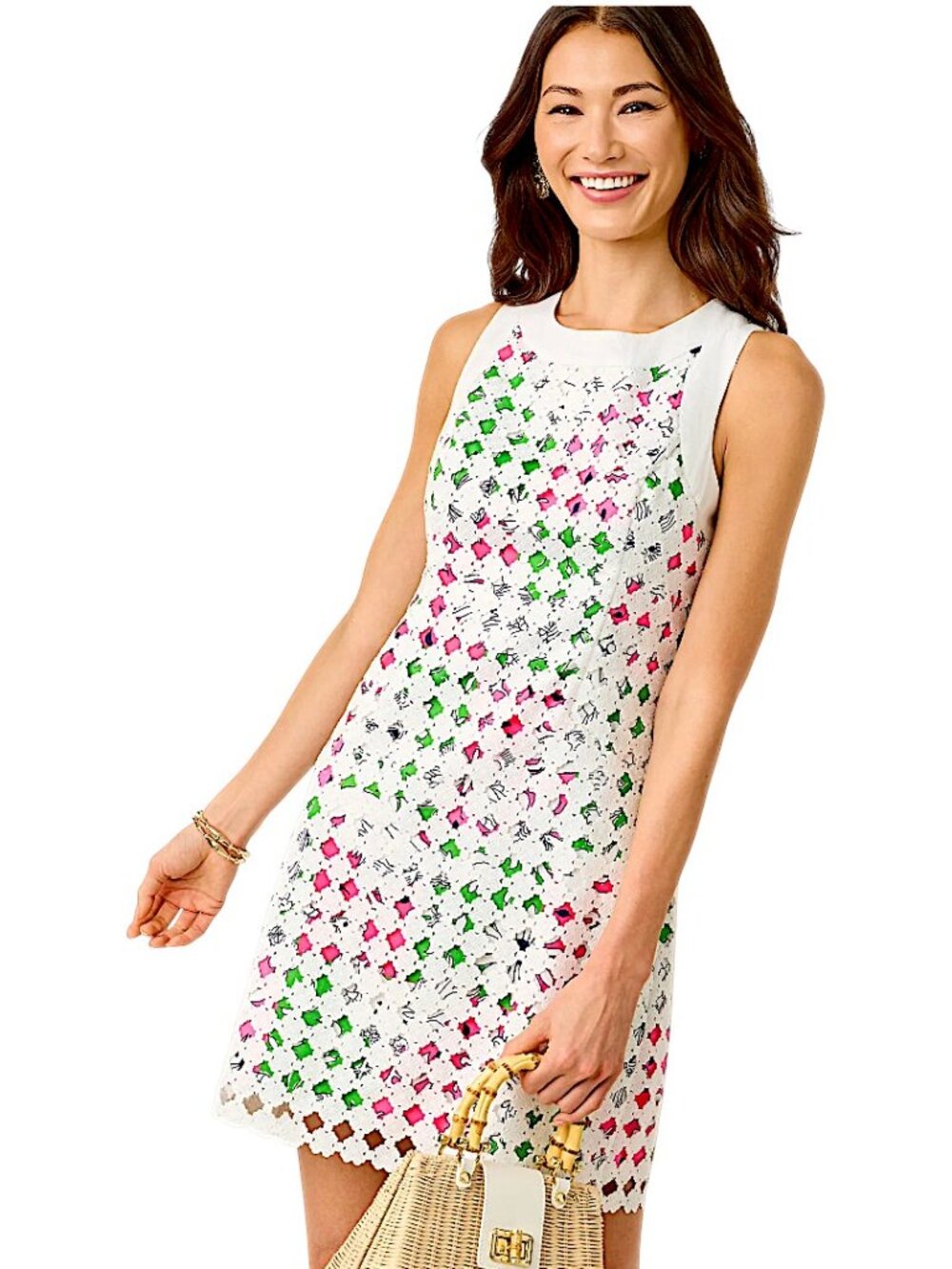 Lilly Pulitzer Lydon Lace Overlay Dress in Cherry Blossom Pink NWT - Size 2